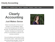 Tablet Screenshot of clearlyaccounting.ca